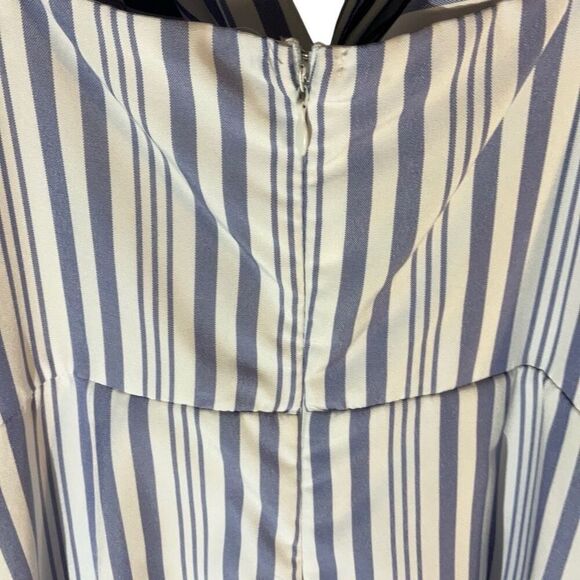 She + Sky Twist Front Mini Sundress, Large. Blue and White Striped. Summer!! - Picture 9 of 11